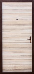Дверь с порошковым напылением с отделкой Ламинат - фото №2